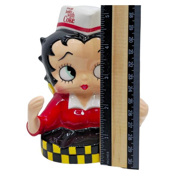 2000 Betty Boop Coca Cola Ceramic Porcelain Figurine - Picture 5 of 8